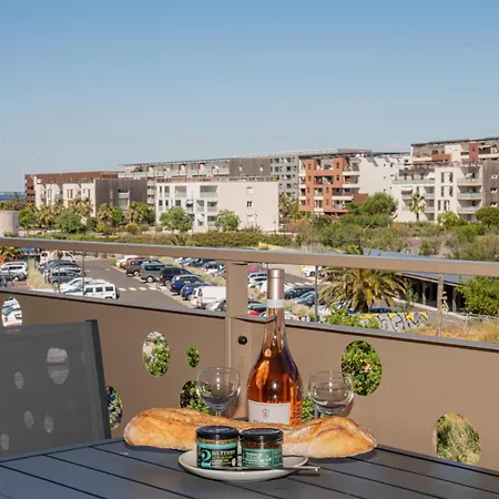 公寓 2pers, Terrasse Et Parking 塞特港